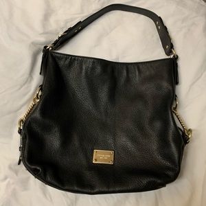 Michael Kors vintage black leather shoulder bag